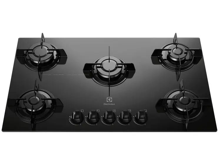 Cooktop 5 Bocas Electrolux a Gás GLP Preto