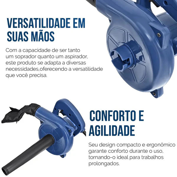 Soprador Aspirador Elétrico Folhas E Resíduos 600w