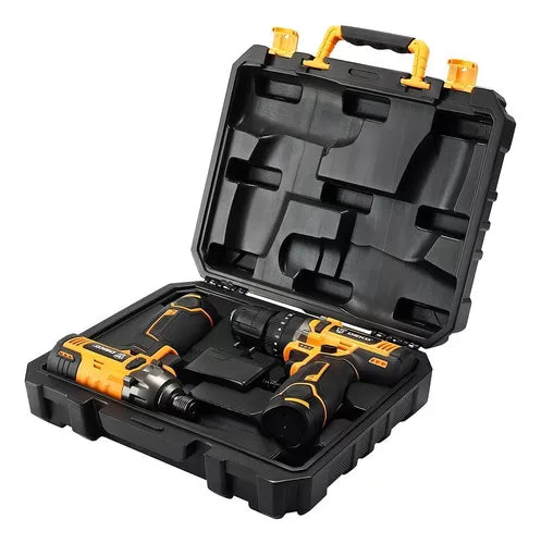 Parafusadeira/furadeira DEKO 3/8 + Parafusadeira Impacto 1/4 DEKO-DKID12XLC1