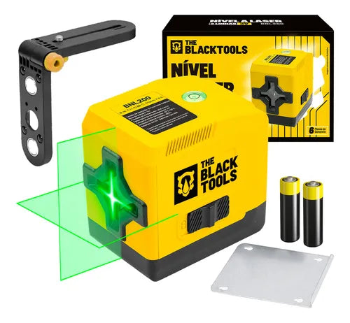 Nível A Laser Verde Esquadro Prumo Profissional 20 Metros 2 Linhas Bnl200 The Black Tools