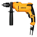 Furadeira Impacto Profissional Deko 45000bpm Potência 900W 220V 3000rpm Cor Amarela Alta Capacidade Perfuração