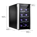 Adega de Vinhos Electrolux para 8 Garrafas com Painel Digital e Controle de Temperatura até 18° ACB08 Bivolt