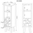 Adega para 9 Garrafas de Vinho Madeira Rústico TecnoMobili