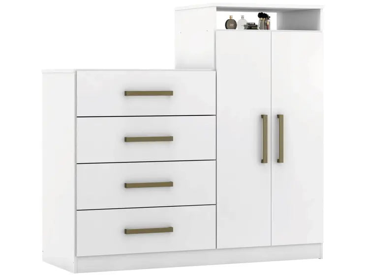 Cômoda 4 Gavetas 2 Portas Demóbile Aurea