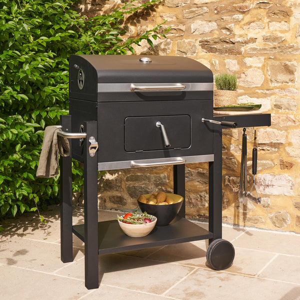 Churrasqueira Centaurus a Bafo Carvão 108x112cm Beta II Naterial