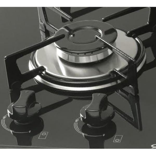 Cooktop 2 Bocas a Gás com Acendimento Automático Vidro Preto Bivolt Fischer