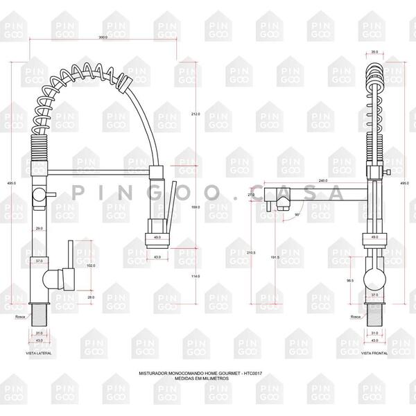 Cuba Para Cozinha Gourmet Pia Dupla Aço Inox Acessórios Tábua De Corte Ticunas Torneira Monocomando Gourmet Pingoo