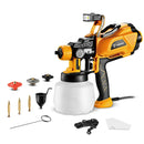 Pistola de Pintura Pulverizadora HVLP Elétrica 600W 1200ml Luz de LED com 3 Bicos e Acessórios DEKO