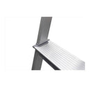 Escada Doméstica Aluminio 4 Degraus Natural 120 Kg