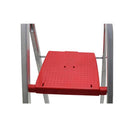 Escada Doméstica Aluminio 4 Degraus Natural 120 Kg