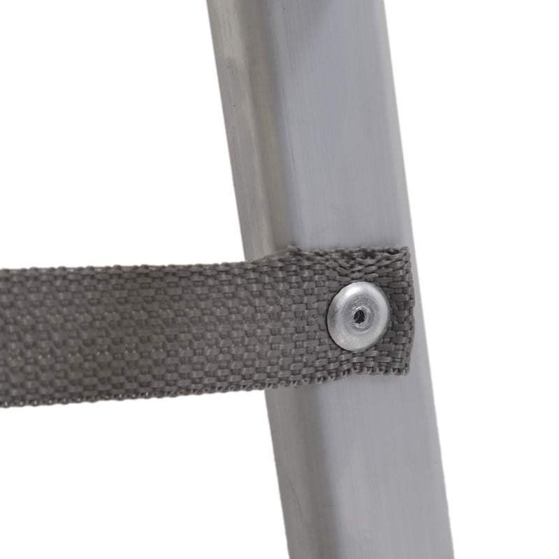 Escada Doméstica Aluminio 6 Degraus Natural 120 Kg