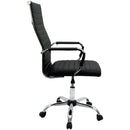 Kit 4 Cadeiras Eames Esteirinha Presidente Escritório Alta Preta