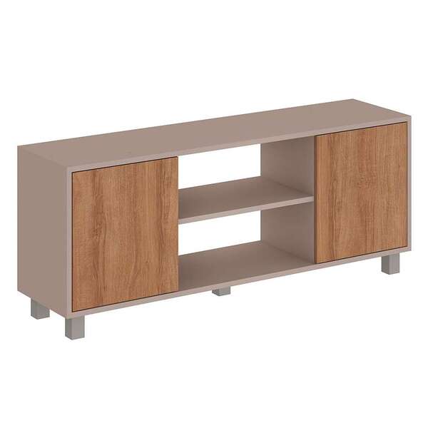 Rack Para Tv Até 50 Polegadas Luka 2 Portas Fendi/mel - Fellicci