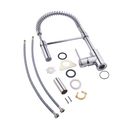 Torneira Monocomando Gourmet de Pia para Cozinha com Bica Alta Flexível Cromado Tomas Delinia